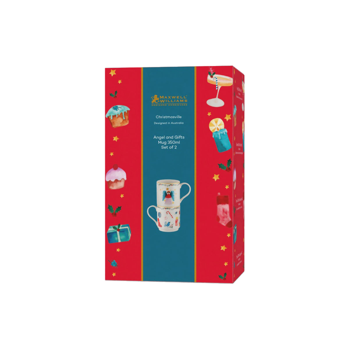 Christmasville Mug Set of 2 The Gymea Lily