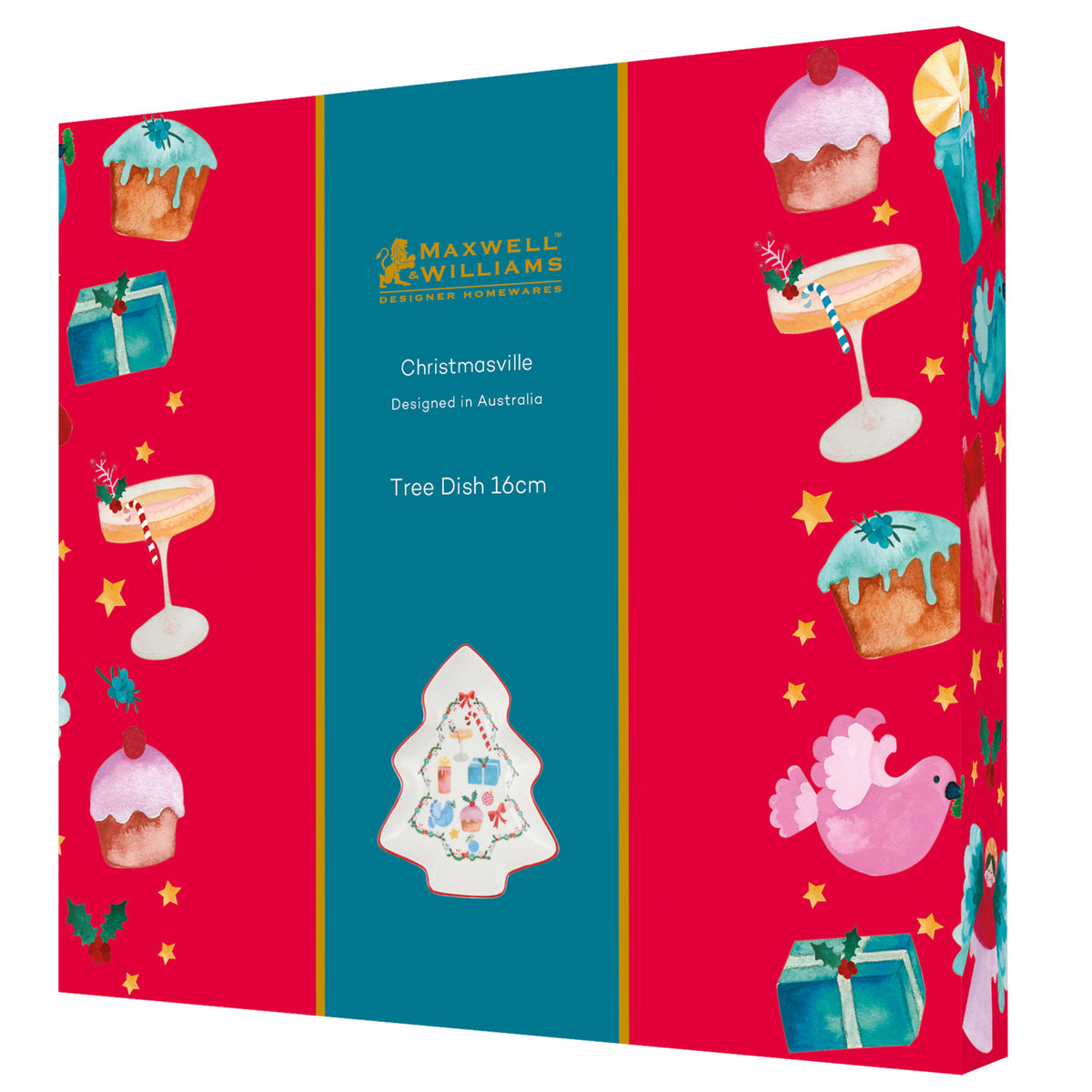 Christmasville Tree Dish 16cm Gift Boxed The Gymea Lily