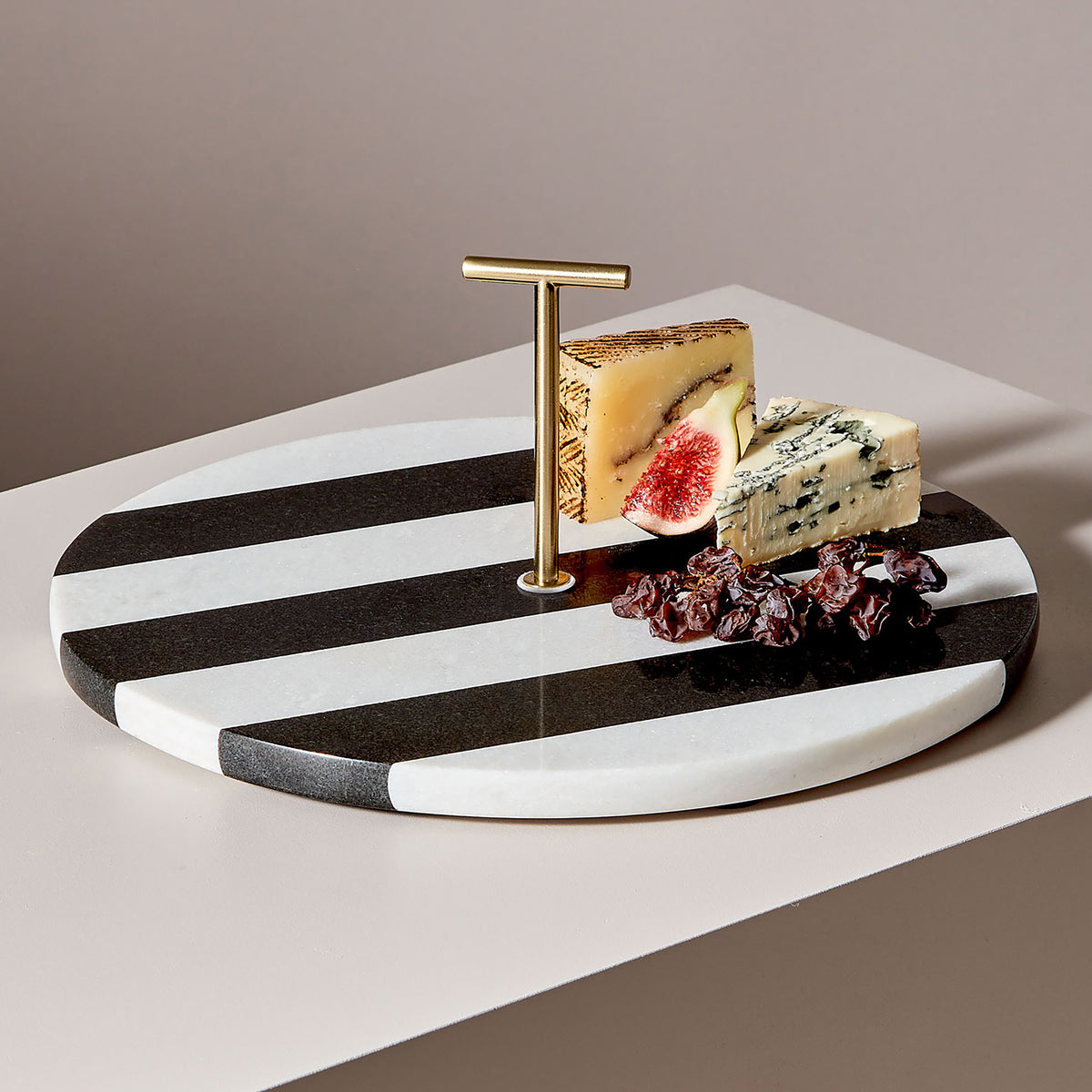 Belgravia Round Serving Board 30cm Marble & Granite Gift Boxed The