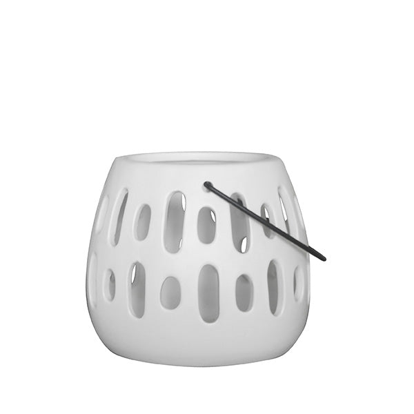 Lunar Lantern 15x13cm White