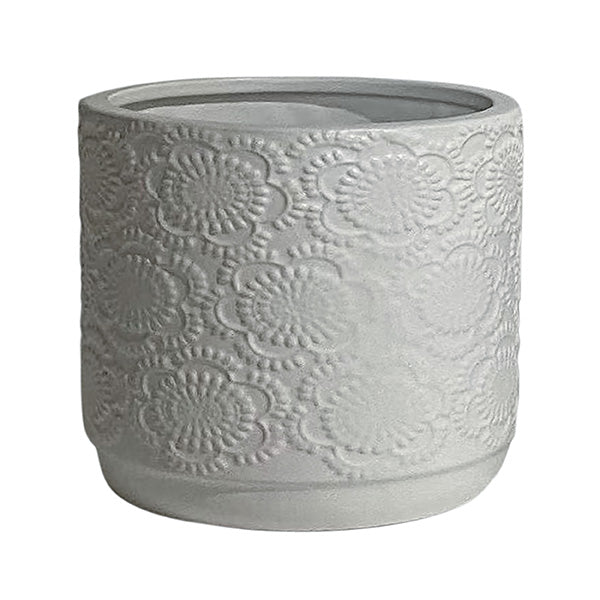 Lacey Grace Pot 16x16 cm Matt White