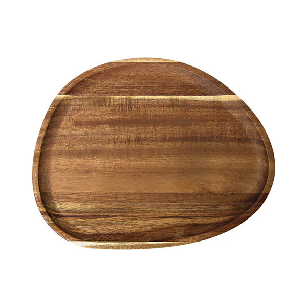 Forme Acacia Wood Organic Platter Natural 30x24cm