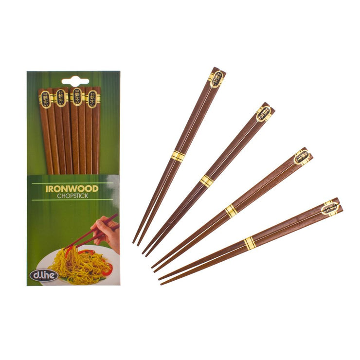 D Line Ironwood Chopsticks Set of 4