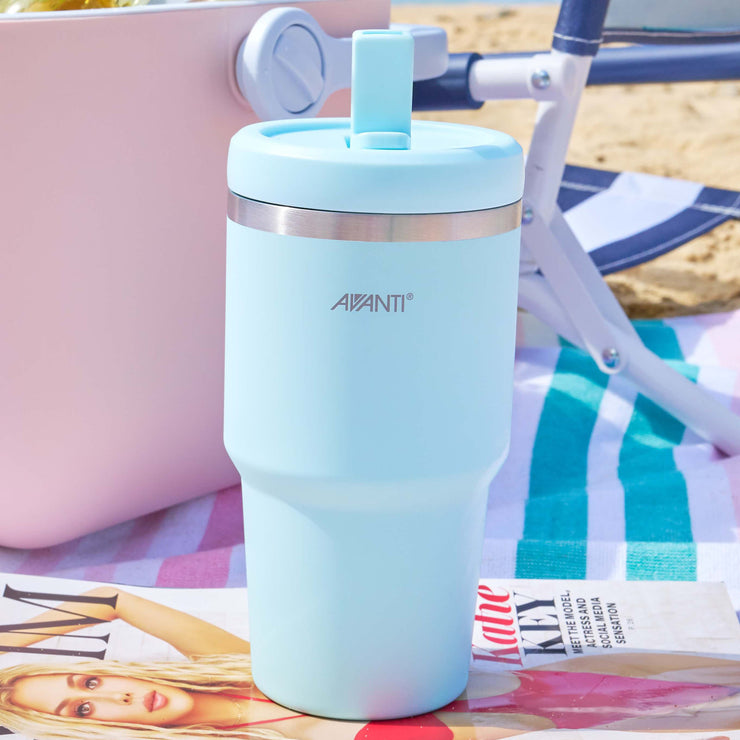 Avanti HydroQuench Insulated Smoothie Tumbler 550ml - Sea Breeze Blue