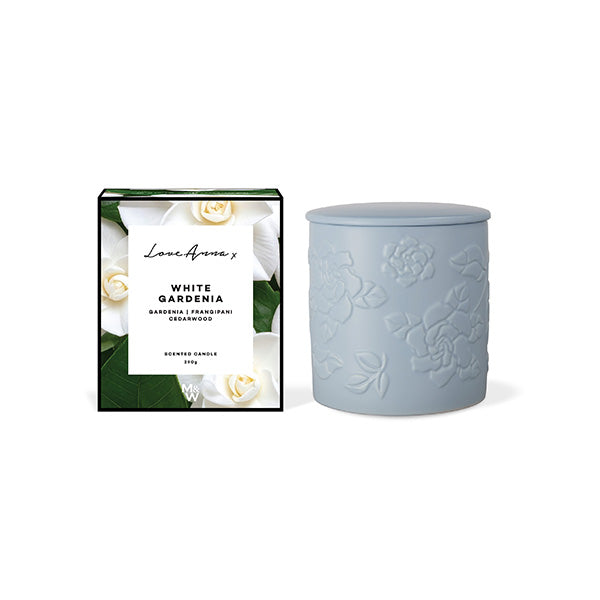 LA Botanika Fragrance Candle 290g White Gardenia Gift Boxed