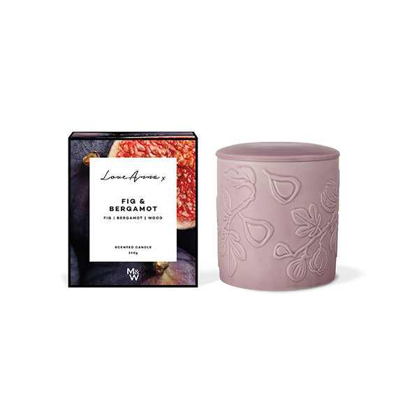 LA Botanika Fragrance Candle 290g Fig & Bergamot Gift Boxed