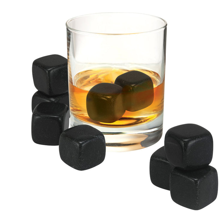 Avanti Whisky Rocks Set of 9 Black Grain