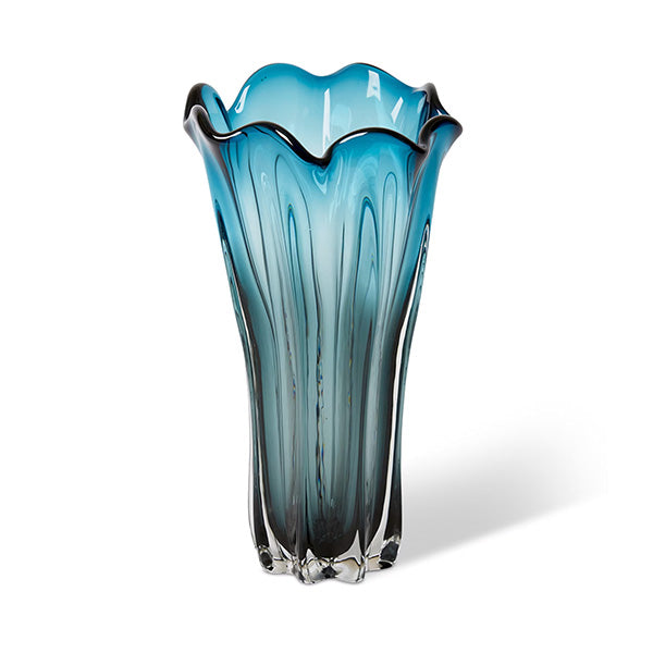 Shaka Vase Blue 22x22x40cm