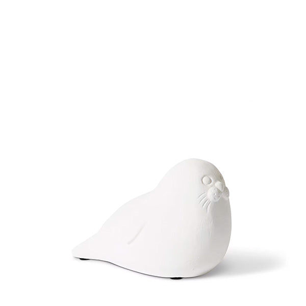 Seal Sculpture White 16x9x10cm