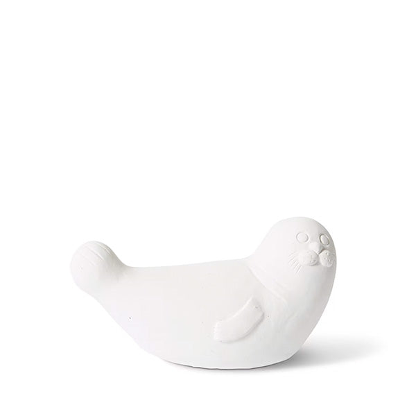 Seal Sculpture White 21x19x12cm