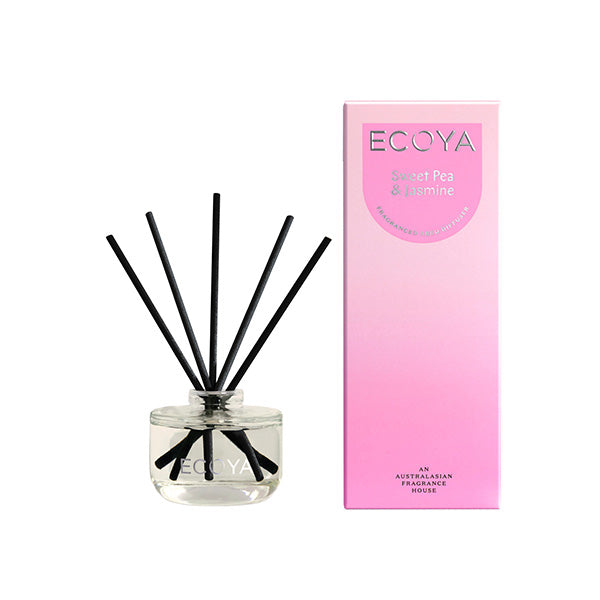 Ecoya Sweet Pea & Jasmine Mini Reed Diffuser