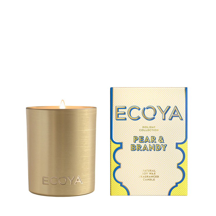 Ecoya Holiday: Pear & Brandy Goldie Candle