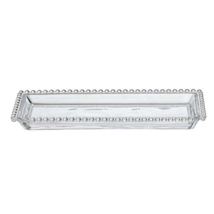 Maya Glass Rect Platter 30x12.5x2.5cm