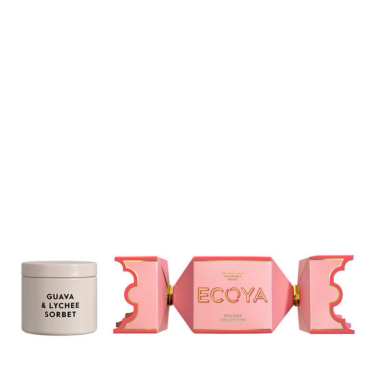 Ecoya Holiday: Guava & Lychee Sorbet Tin Candle Bon Bon