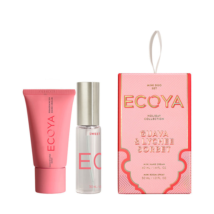 Ecoya Holiday: Guava & Lychee Sorbet Mini Duo Set