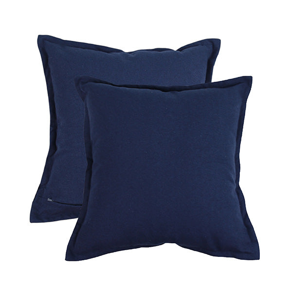 Natura Organic Cushion 55x55cm Navy