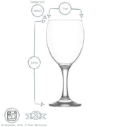 340ml Empire Red Wine Glasses - Pack of Six