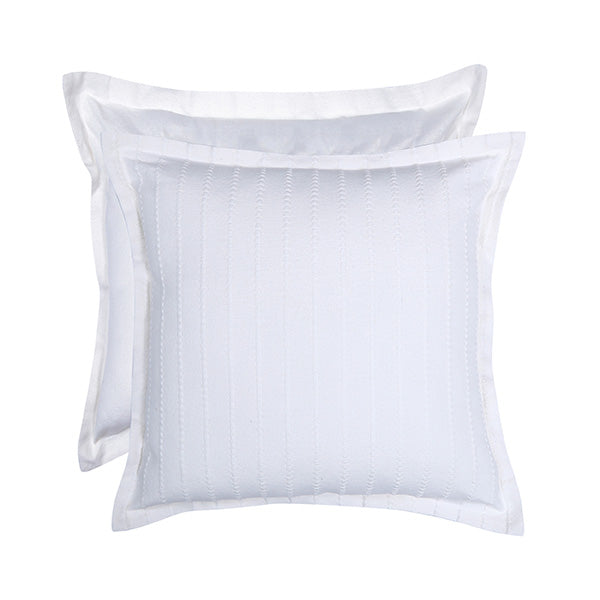 Dobby Eco Cushion 50x50cm White
