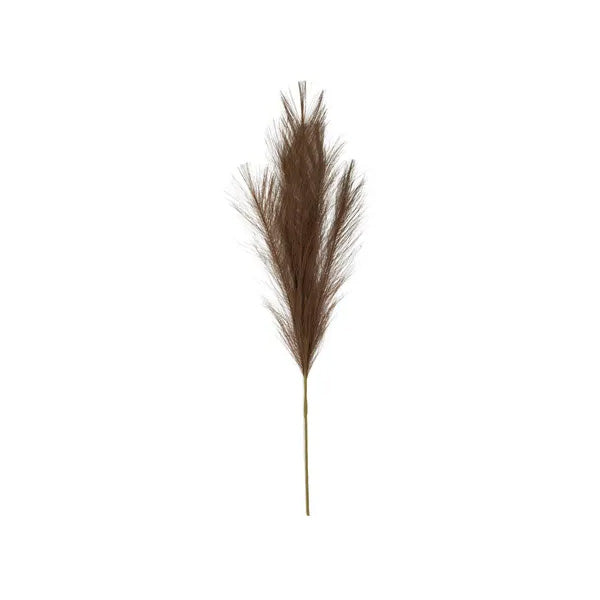 Faux Pampass Grass 70cm Walnut