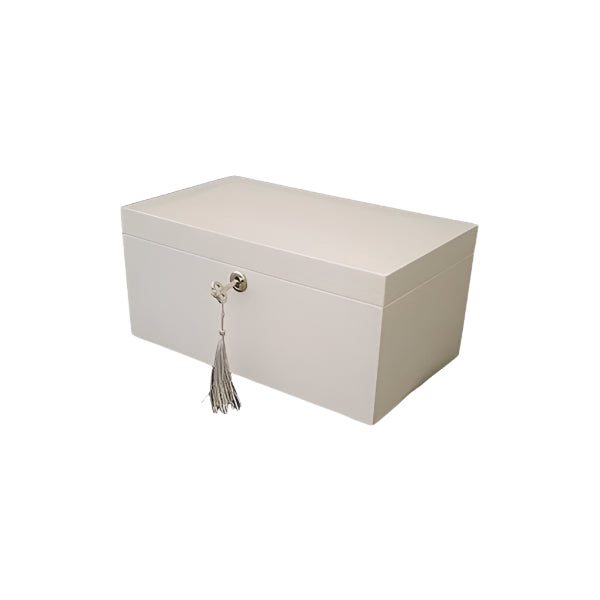 White Wooden Jewel Box 280 x 170 x 130mm