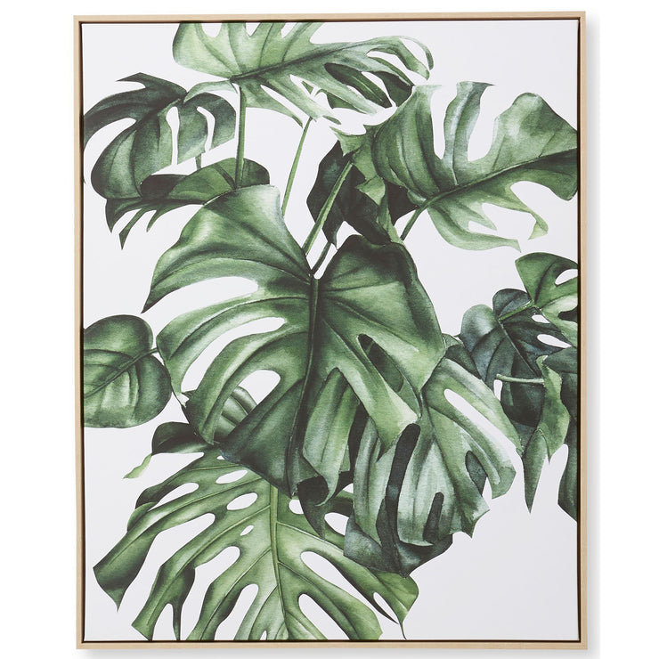 La Tropical Canvas Wall Art (1) Green 83x103cm
