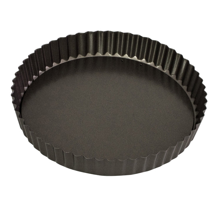 Bakemaster Loose Base Round Flan/Quiche Pan, 23 x 3.5cm - Non-stick