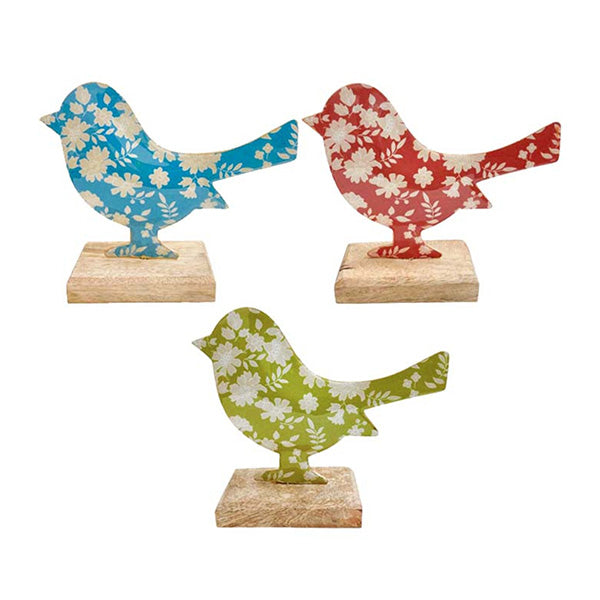 Floral Bird Asstd - Piece