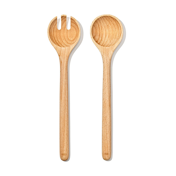 Good Grips Beechwood Salad Servers – 2-Piece Set