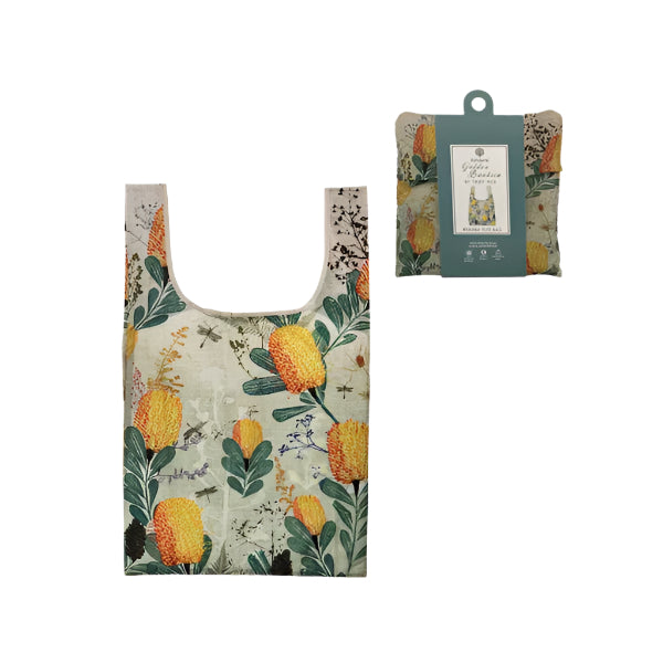 Golden Banksia Shopping Bag