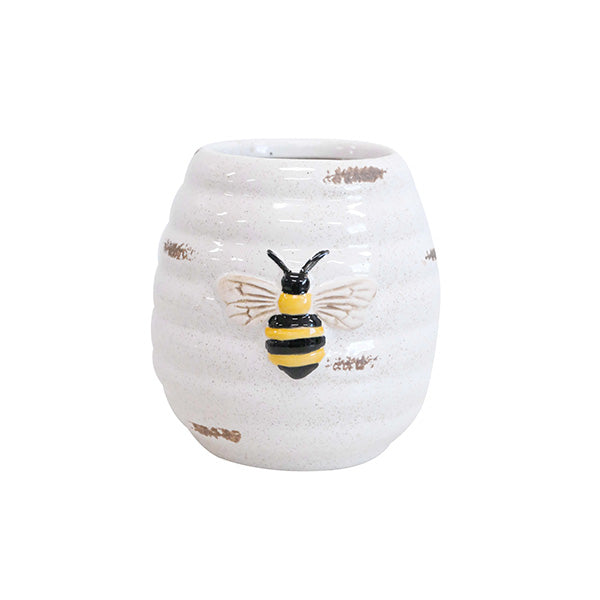 Pot/plug Bee Rustic White