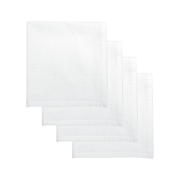 Elysian Napkins 45cm White Set 4