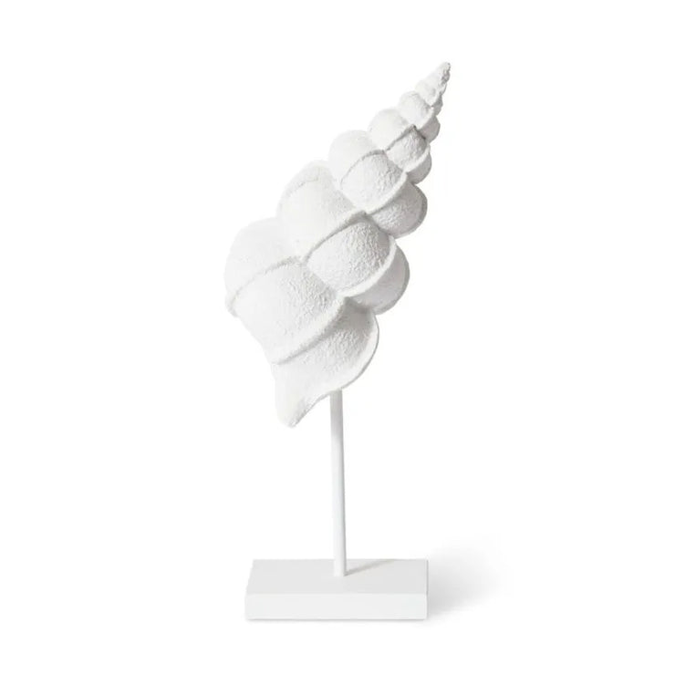 Conch Shell Stand Sculpture - 12 x 12 x 35cm