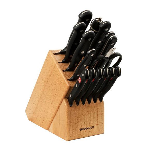 Kamati Gourmet 16 Piece Knife Block Set |
