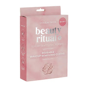 Beauty Ritual - Luxury Waffle Makeup Removing Cloths 4pc Dusty Pink