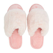Cosy Luxe Pink Petal Slipper Small