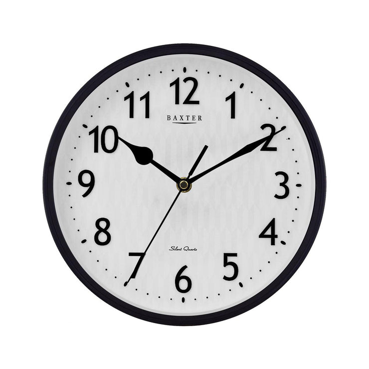 Baxter Emory Wall Clock Black Foil 25cm