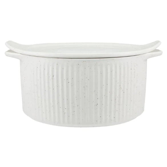 M&W Speckle Round Casserole With Lid 3L