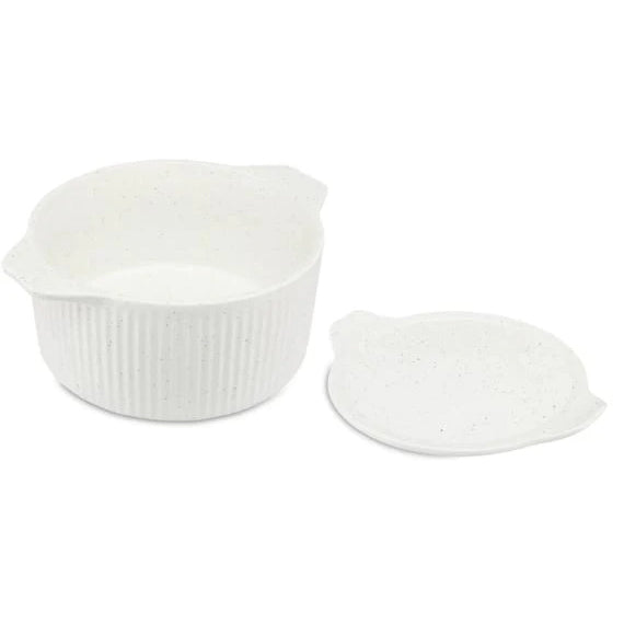 M&W Speckle Round Casserole With Lid 3L