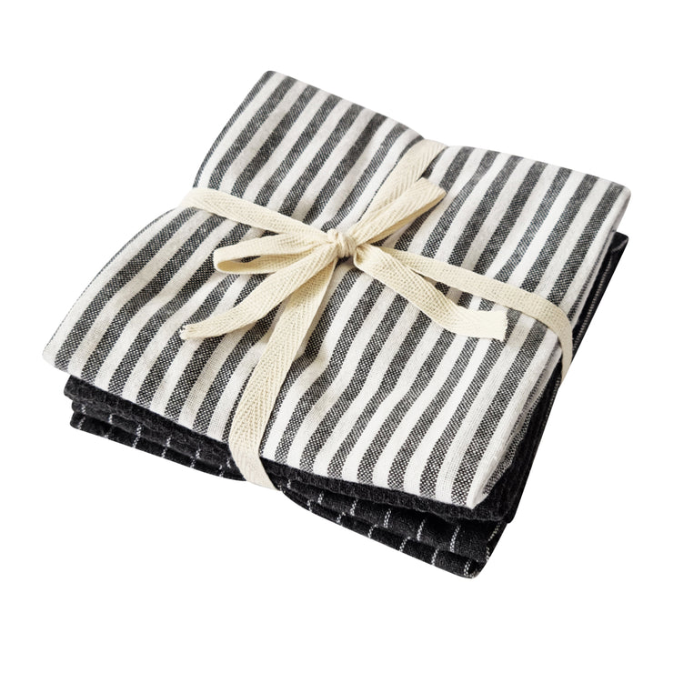 Katerina Tea Towel 3Pk 50x70cm Charcoal