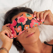 Eye Rest Pillow - Linen - Midnight Blooms