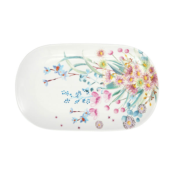 Royal Botanic Gardens Eucalyptus Bloom Oval platter 37x23cm GB