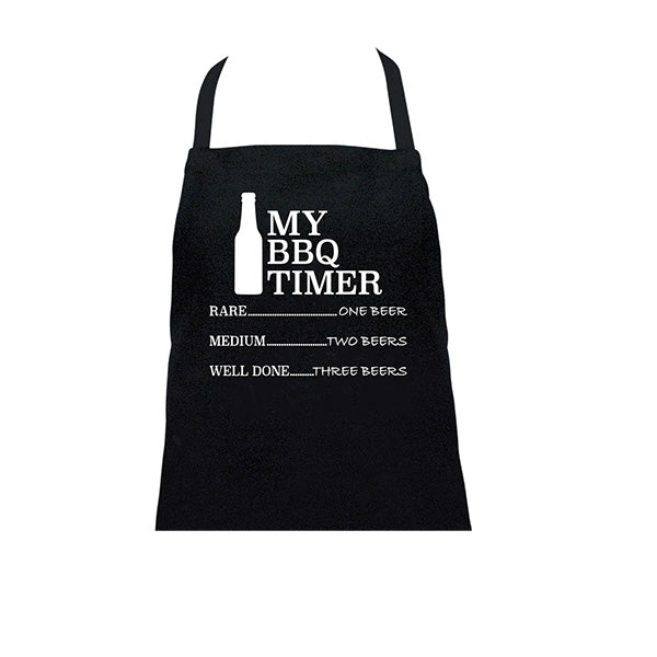 Screen Print Apron - BBQ Timer