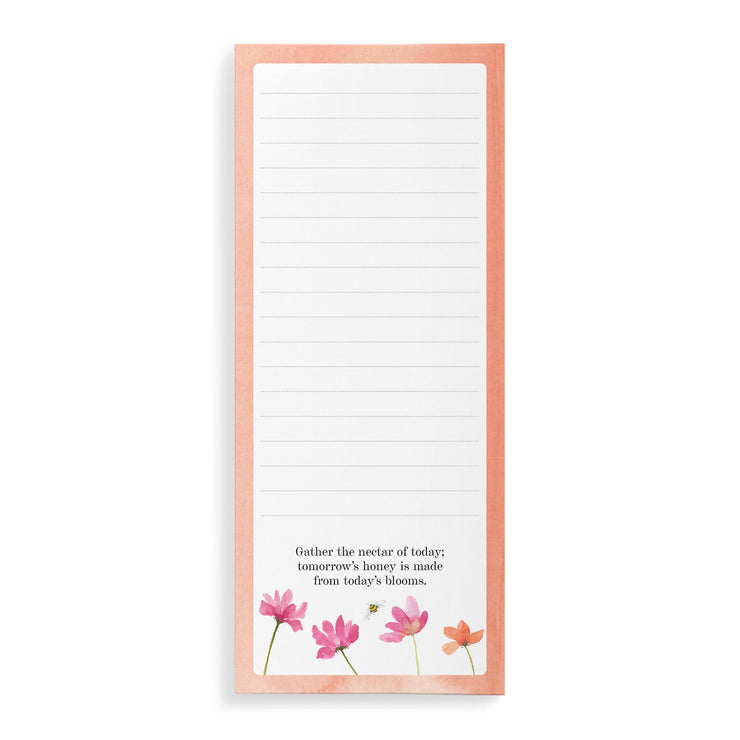 Bee List Notepad - Poppy