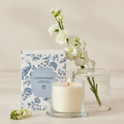 Chinoiserie Glass Cloche Scented Candle Fresh Linen