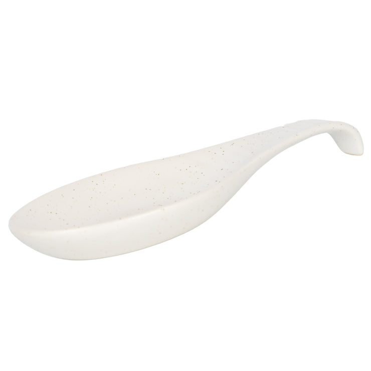 Serenity Collection  Spoon Rest 22x9 Speckle White