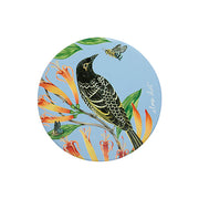 Eloise Short Lyric Ceramic Round Coaster Regent Honeyeater