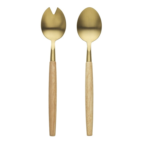 Alto 2pc Salad Server Set Gold