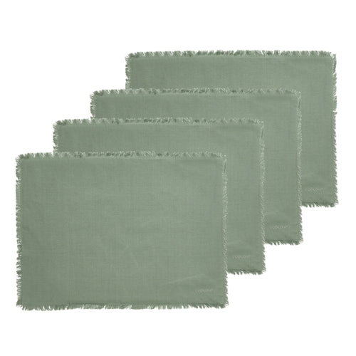 Ecology Fray Set 4 Placemat 38x53cm Midday