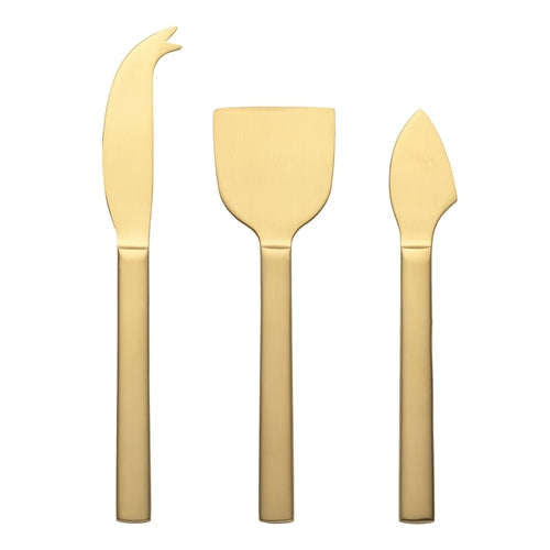 Ecology Forge 3pc Cheese Set Matt Gold