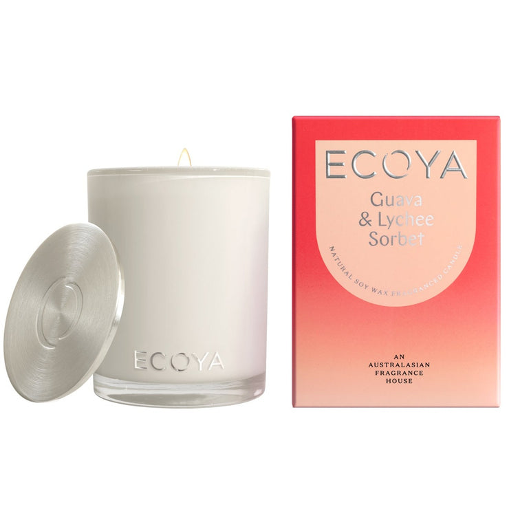 Ecoya Madison Candle Guava & Lychee Sorbet 400g